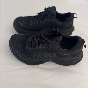 Hoka All-Black Athletic Shoes